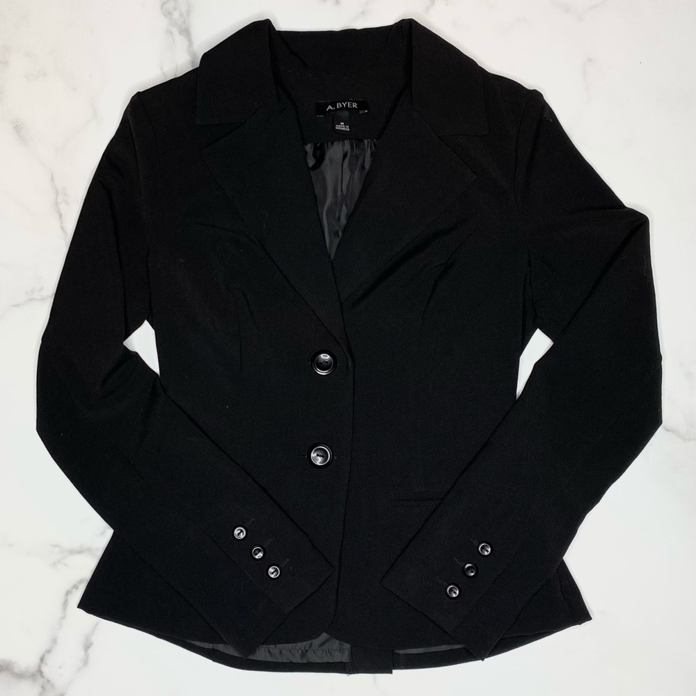 A. Byer Juniors Long Sleeve Blazer Jacket M